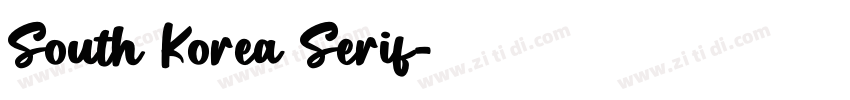 South Korea Serif字体转换